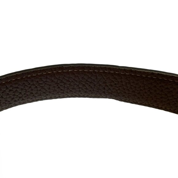 Auth COACH Signature 4645 Dark Brown Light gray Leather Jacquard - Shoulder Bag - Picture 7 of 12